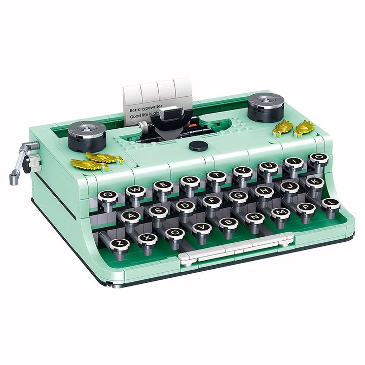 820PCS Typewriter Building Blocks Classic Creative Ideas Machine Retro Micro Bricks Educational DIY Toys for Adults Holiday Gift