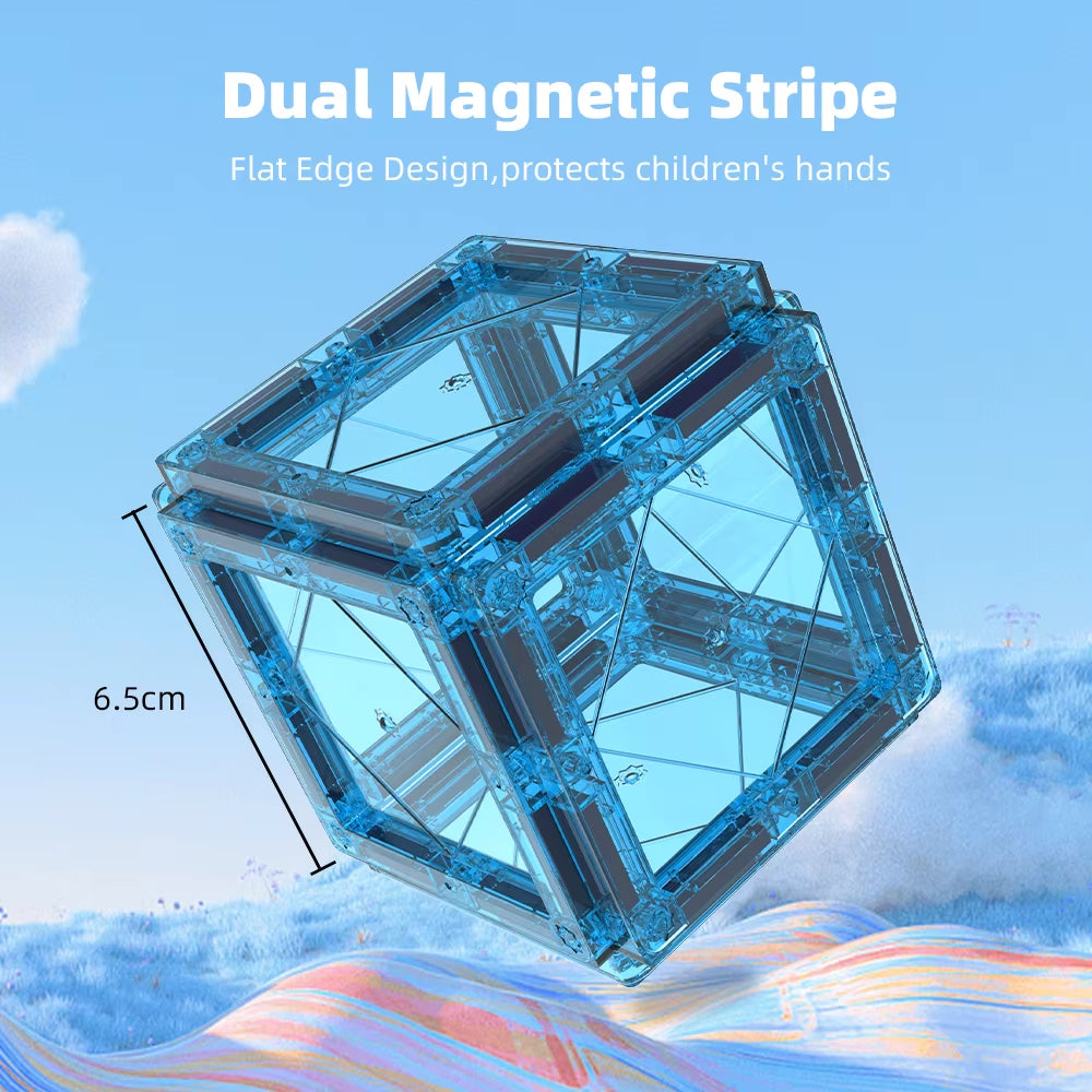 Magnetic Building Blocks Set Magnetic Sheet Construction Building Puzzle Tiles Boys Girls Children Montessori Toys Gifts