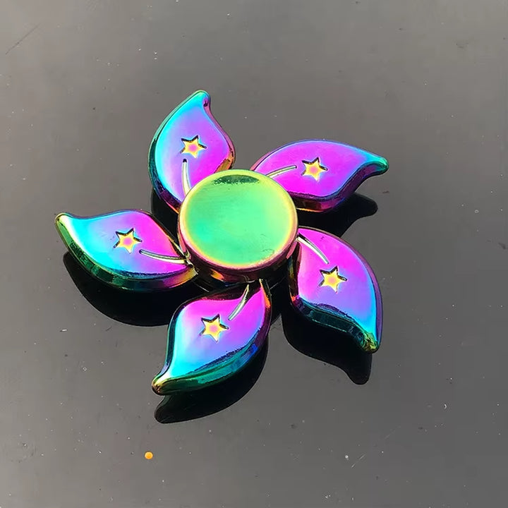 New Metal Rainbow Fidget Spinner Gradient Color EDC Hand Spinner Fingertip Gyro Anti-Anxiety Stress Relief Toys for Kids Adults