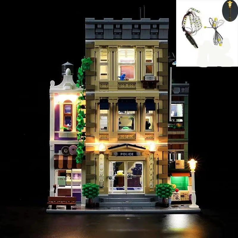 （No LEGO, Just Light）Usb Light for Lego 10278 Police Station Brick Building