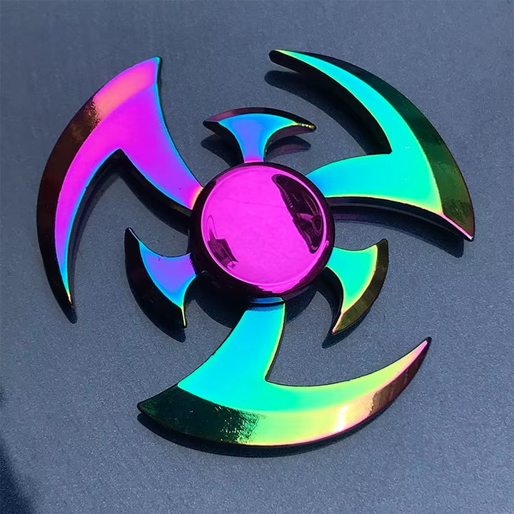New Metal Rainbow Fidget Spinner Gradient Color EDC Hand Spinner Fingertip Gyro Anti-Anxiety Stress Relief Toys for Kids Adults