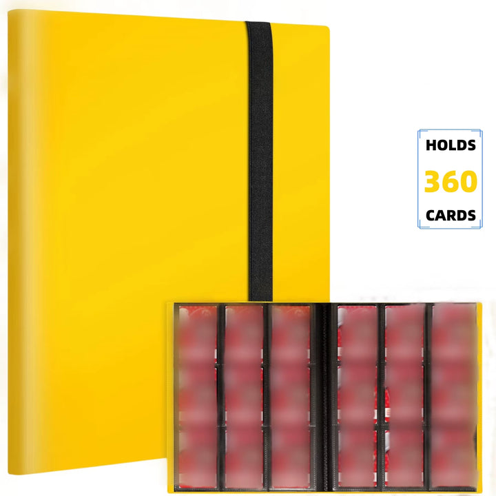 Premium 9-Pocket Trading Card Binder - Holds 360 Cards - Durable PP Cover - Ideal for Basketball, Baseball, and Sports Cards