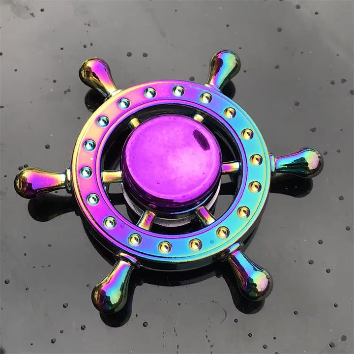 New Metal Rainbow Fidget Spinner Gradient Color EDC Hand Spinner Fingertip Gyro Anti-Anxiety Stress Relief Toys for Kids Adults