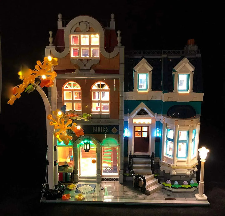 （No LEGO, Just Light）Usb Lighting Kit for LEGO 10270 Expert Bookshop Building