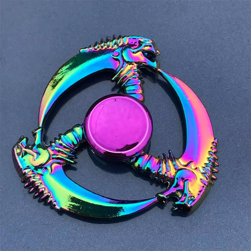 New Metal Rainbow Fidget Spinner Gradient Color EDC Hand Spinner Fingertip Gyro Anti-Anxiety Stress Relief Toys for Kids Adults
