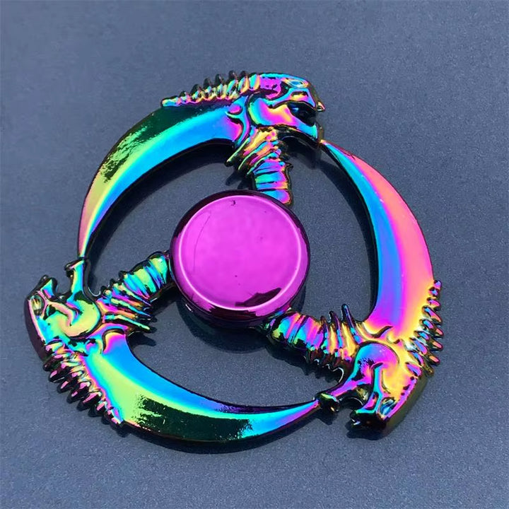 New Metal Rainbow Fidget Spinner Gradient Color EDC Hand Spinner Fingertip Gyro Anti-Anxiety Stress Relief Toys for Kids Adults