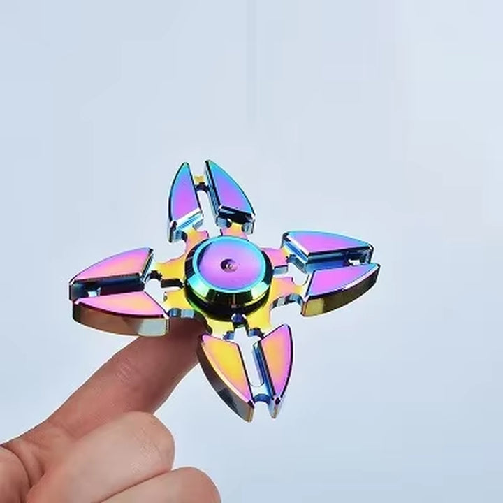 New Metal Rainbow Fidget Spinner Gradient Color EDC Hand Spinner Fingertip Gyro Anti-Anxiety Stress Relief Toys for Kids Adults