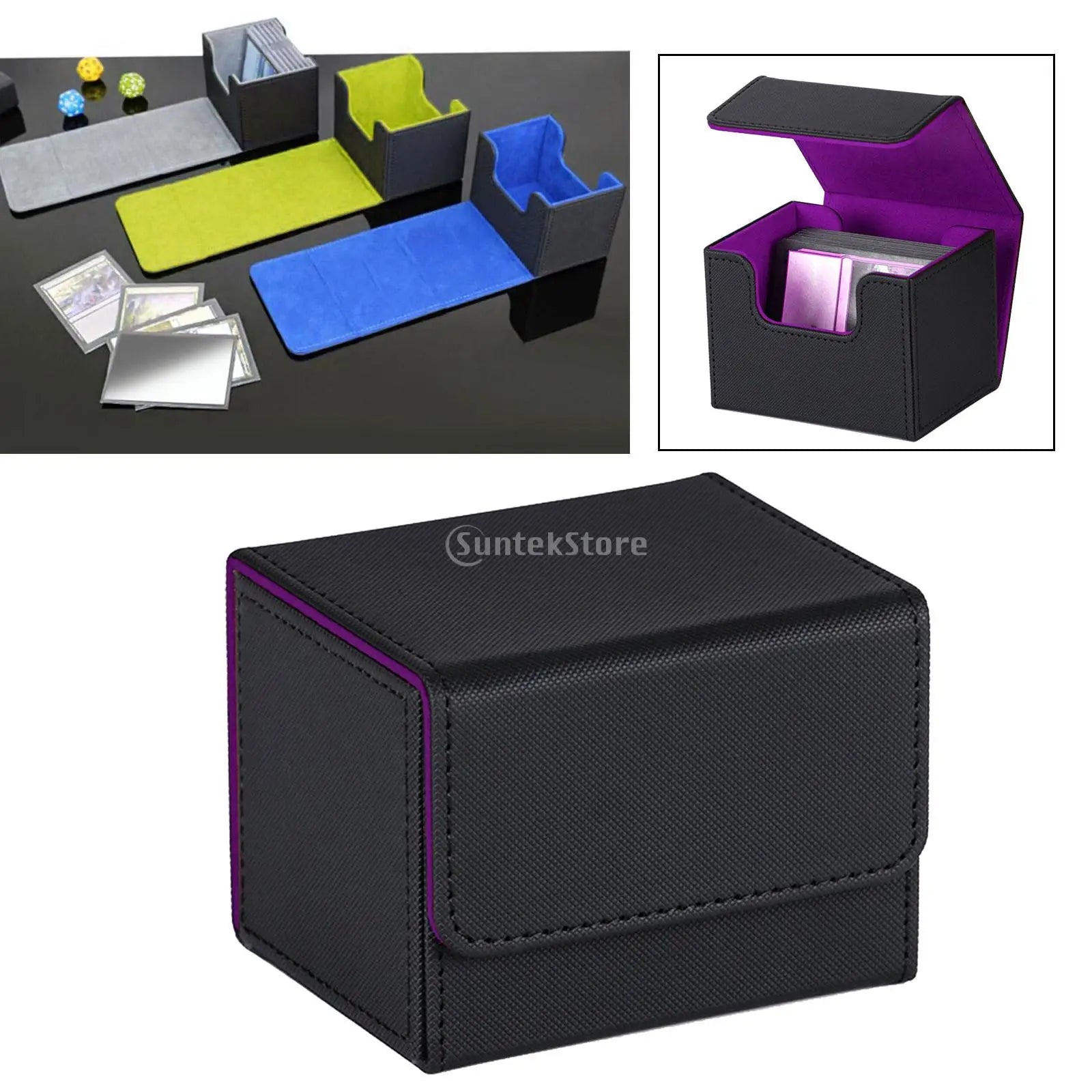 Hot Trading Card Deck Box Holder Large MTG Card Organizer Storage Collectible Game Card Cases Protectors Container