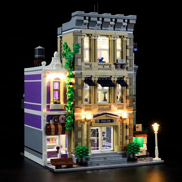 （No LEGO, Just Light）Usb Light for Lego 10278 Police Station Brick Building