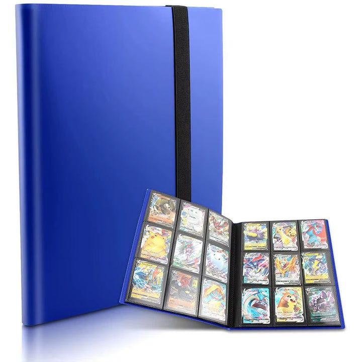 Collectible Card Binder Album 360 Card Holder 9 Pockets Trading Card Binder Album Large-Capacity Card Binder Notebook for Birthd