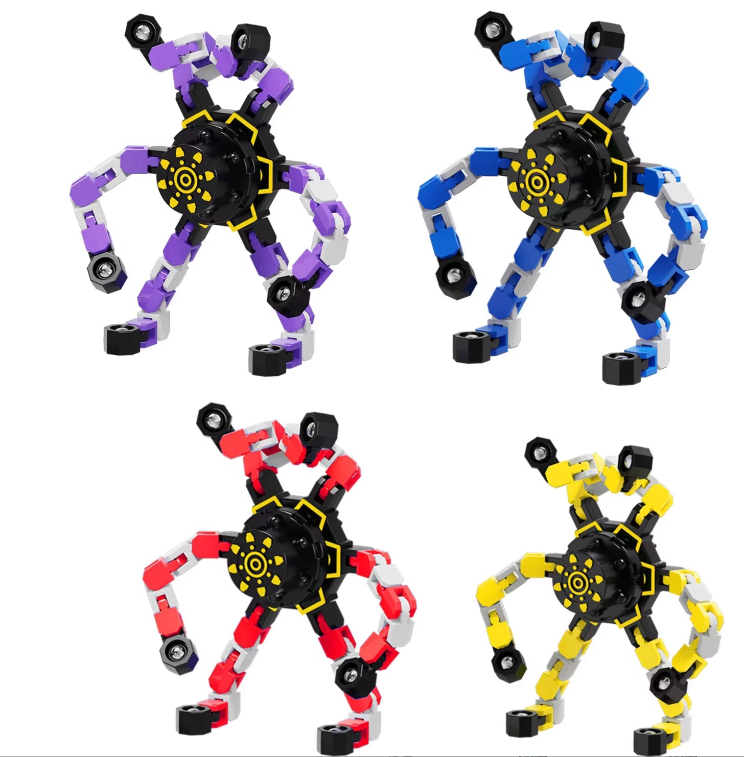 Finger Gyro Decompression Toy Rotator Convertible Fatigue Relief Gifts for Children and Adults