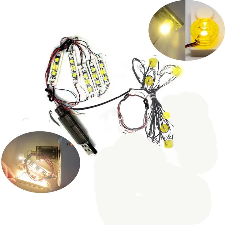 （No LEGO, Just Light）Usb Light for Lego 10278 Police Station Brick Building