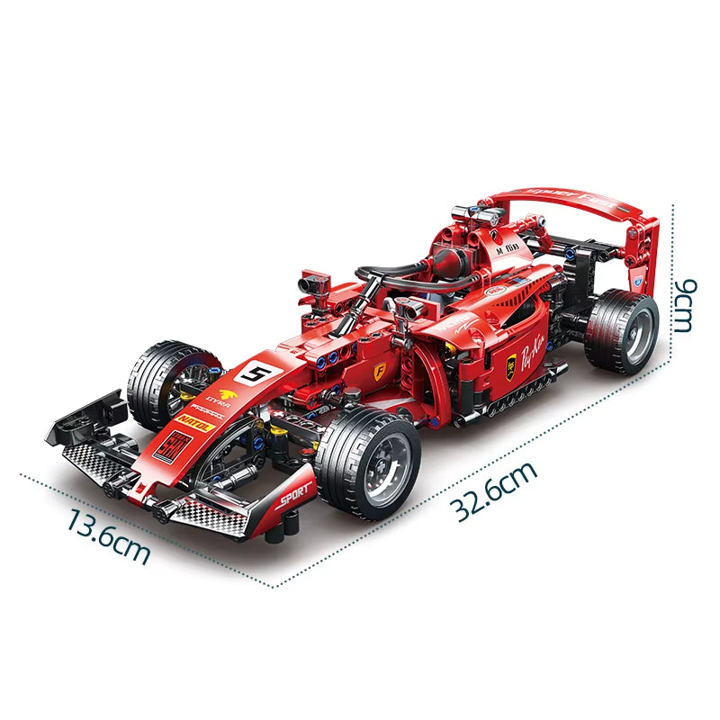 F1 RC Race Cars Building Sets MOC Remote Control Car Building Blocks Cool Collectible Model Car Kits Building Toys
