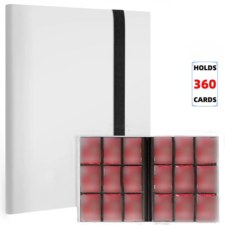 Premium 9-Pocket Trading Card Binder - Holds 360 Cards - Durable PP Cover - Ideal for Basketball, Baseball, and Sports Cards
