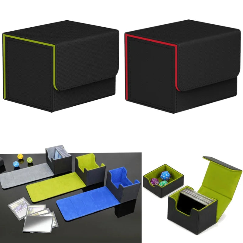 Hot Trading Card Deck Box Holder Large MTG Card Organizer Storage Collectible Game Card Cases Protectors Container