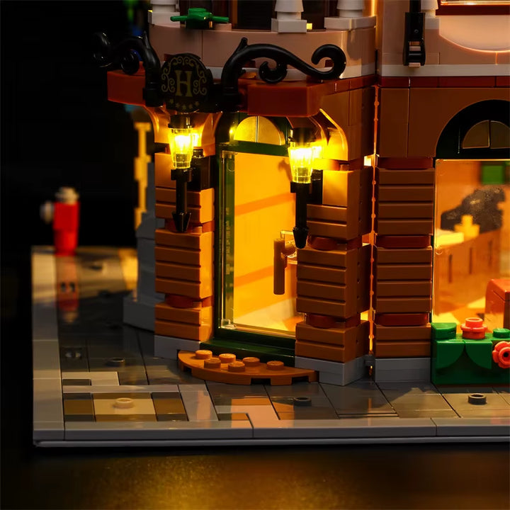 （No LEGO, Just Light）Usb Light Kit for Lego 10297 Boutique Hotel Building